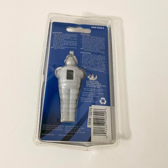 Michelin Pocket Keyring Digital Tire Pressure Gauge 3 Inch Tall - Picture 5 of 15